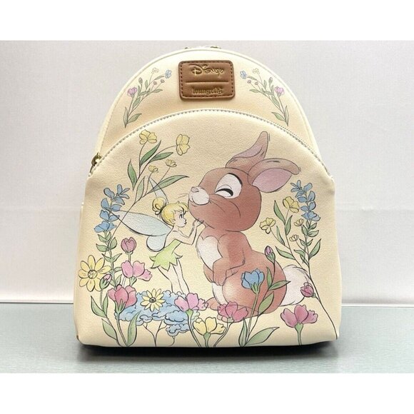 LOUNGEFLY DISNEY TINKER BELL & BUNNY MINI BACKPACK NWT - Picture 2 of 15